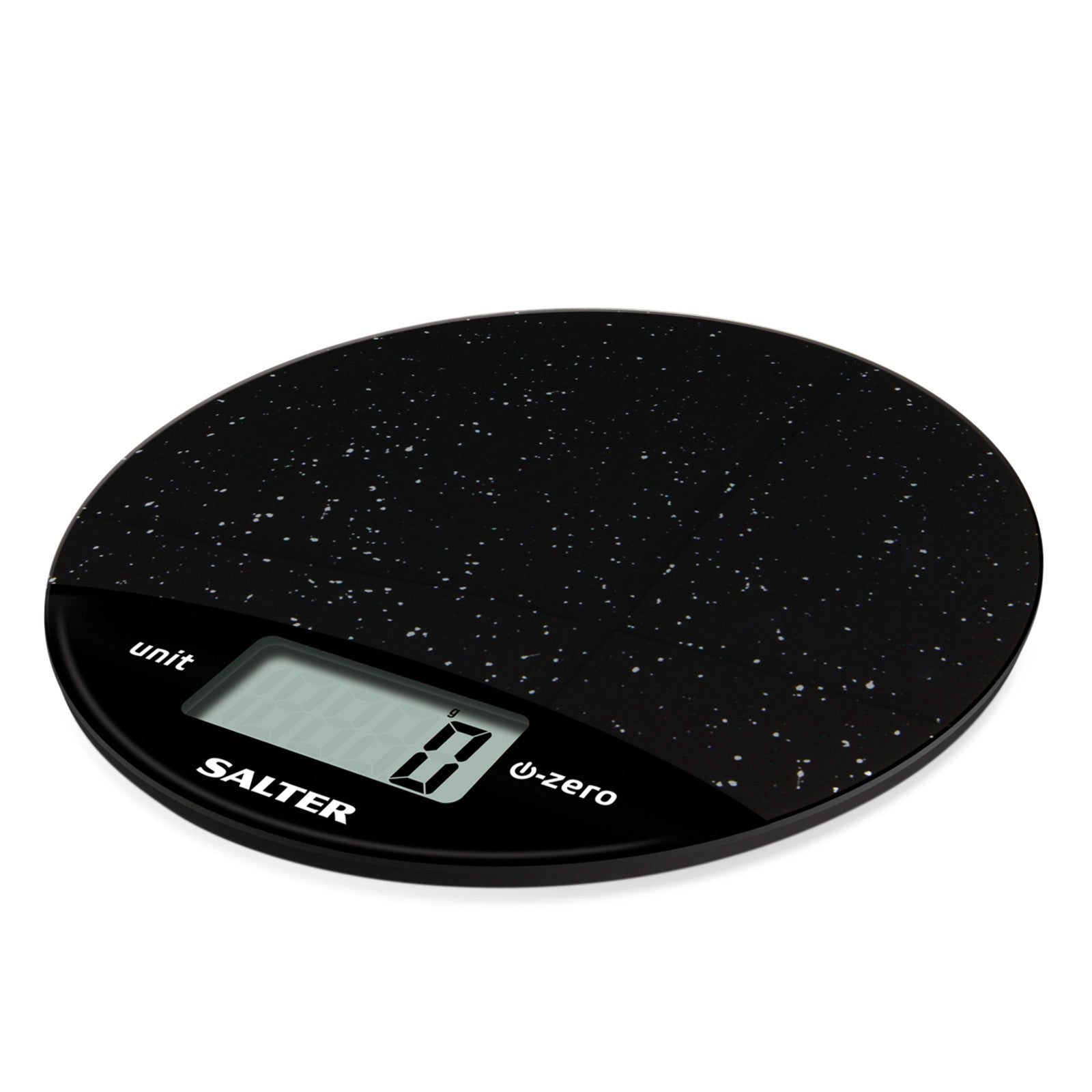 Salter Digital Kitchen Scale Easy Read LCD Display 8 KG Black Marble Effect