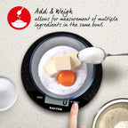 Salter Digital Kitchen Scale Easy Read LCD Display 8 KG Black Marble Effect
