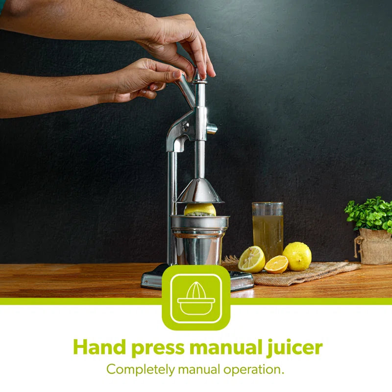Manual Citrus Juicer Hand Press Juice Extractor Heavy-Duty Anti-Slip Base for Stability